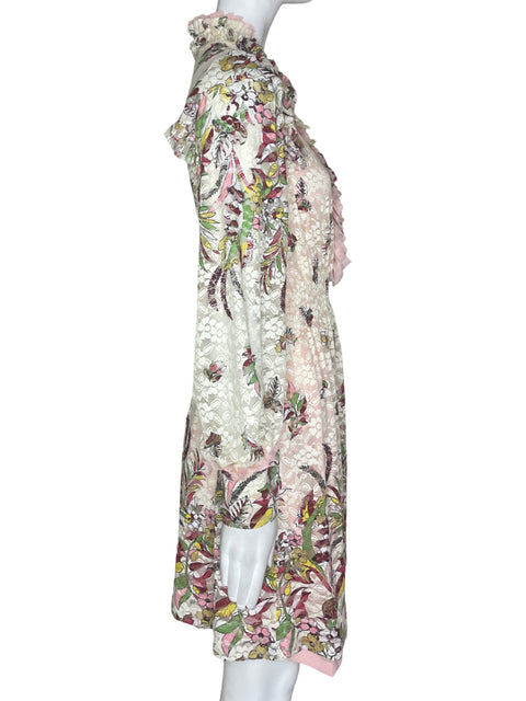 Vestido H. Preppy Ruchas Rosado- Talla S