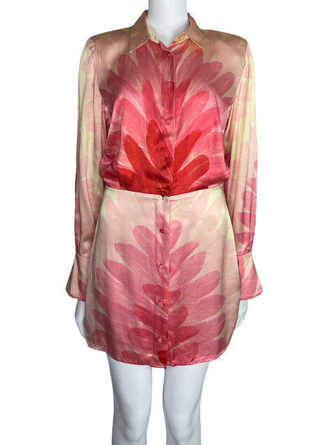 Vestido Alexis Manga Larga Camisero Beige-Talla M