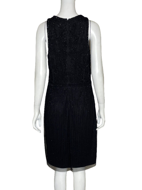 Vestido Adrianna Papell Brillante Negro - Talla 12