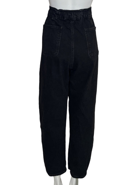 Pantalón Zara Denim Tachas Negro-Talla 10