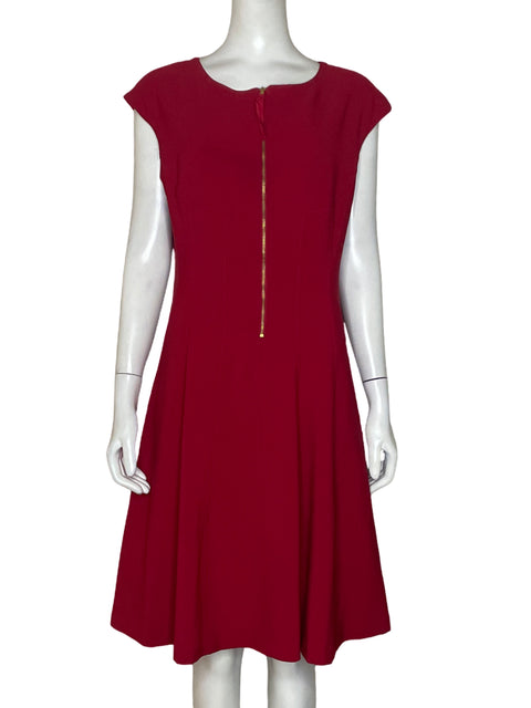 Vestido Maggy London Cuello Redondo Rojo - Talla 12