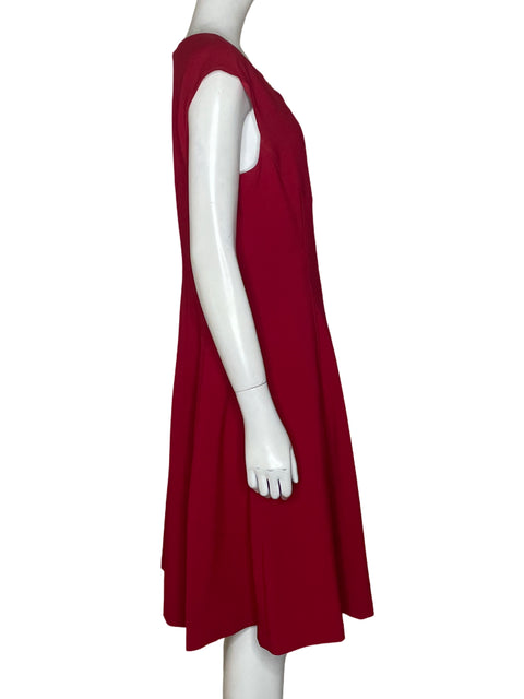 Vestido Maggy London Cuello Redondo Rojo - Talla 12
