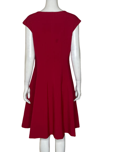 Vestido Maggy London Cuello Redondo Rojo - Talla 12