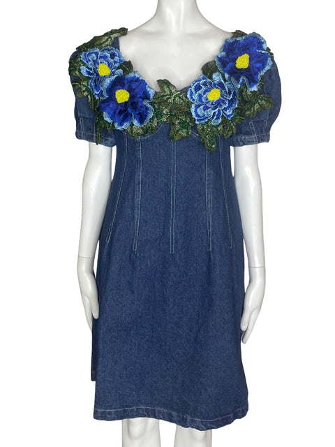 Vestido Nina Peñuela Jeans Floral- Talla S