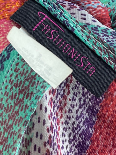 Vestido Fashionista Caftan Estampado Naranja - Talla 3