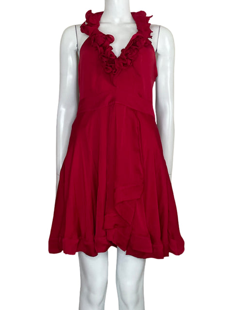Vestido Bebe Cocktail Halter Rojo-Talla S