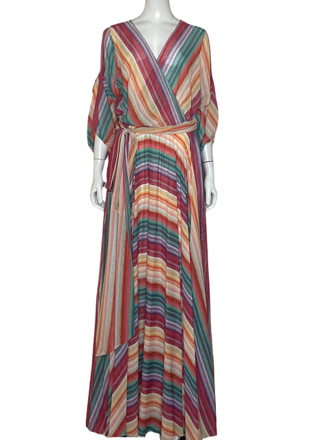 Vestido Fashionista Caftan Estampado Naranja - Talla 3