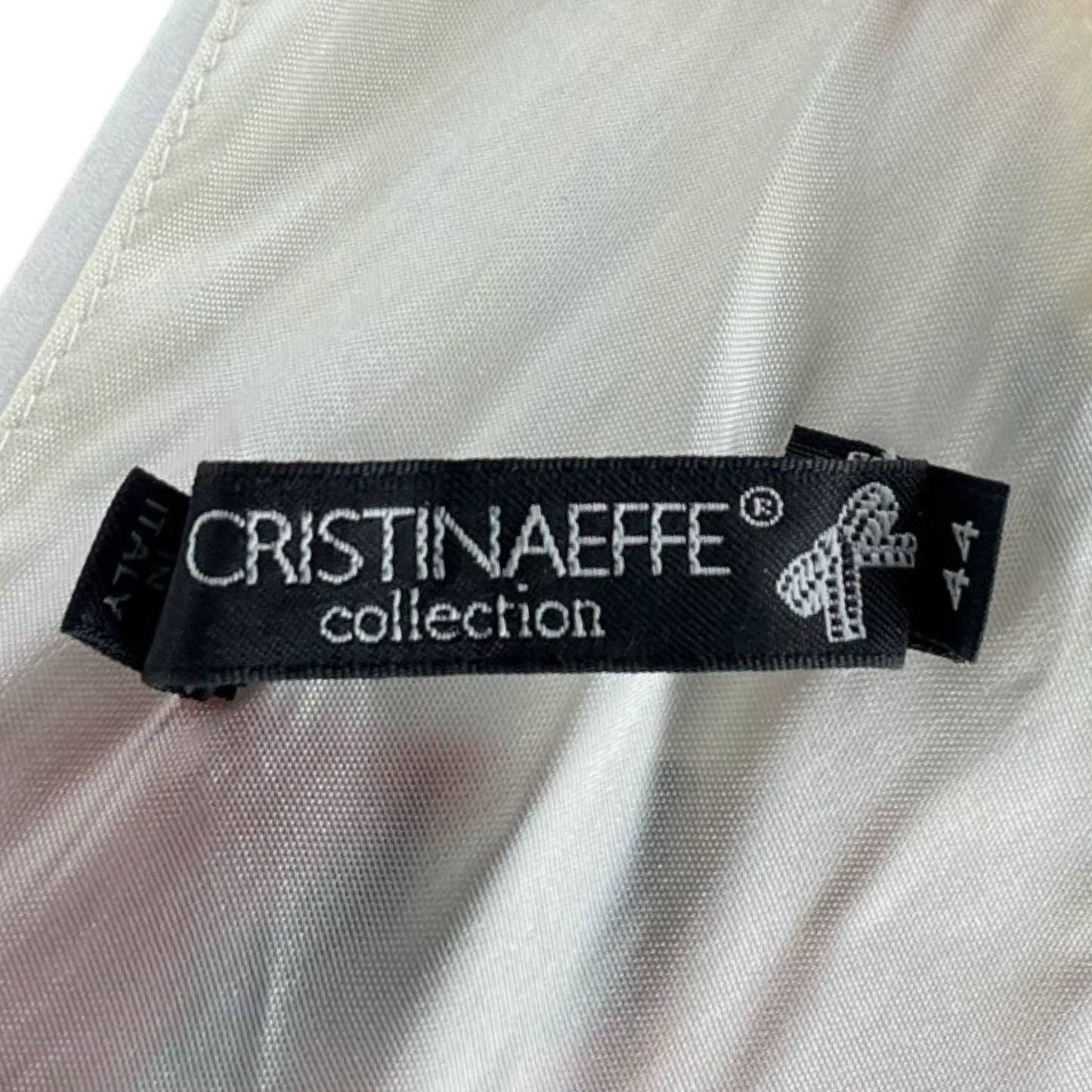Vestido CristinaEffe Estampado Blanco - Talla 44