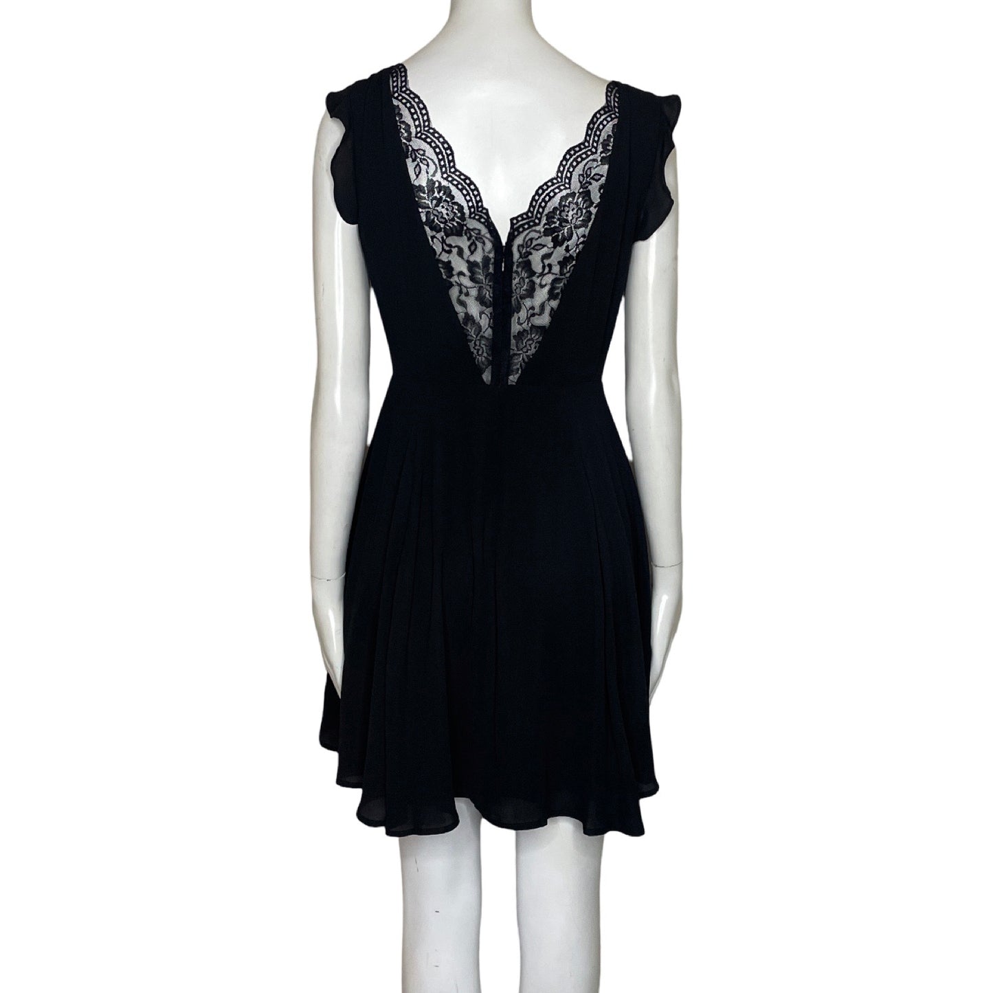 Vestido Express Espalda Encaje Negro-Talla 0