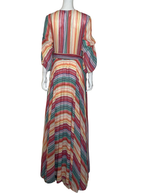 Vestido Fashionista Caftan Estampado Naranja - Talla 3