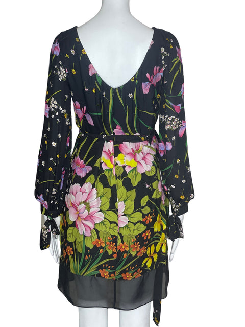 Vestido Milly Floral Negro- Talla 2