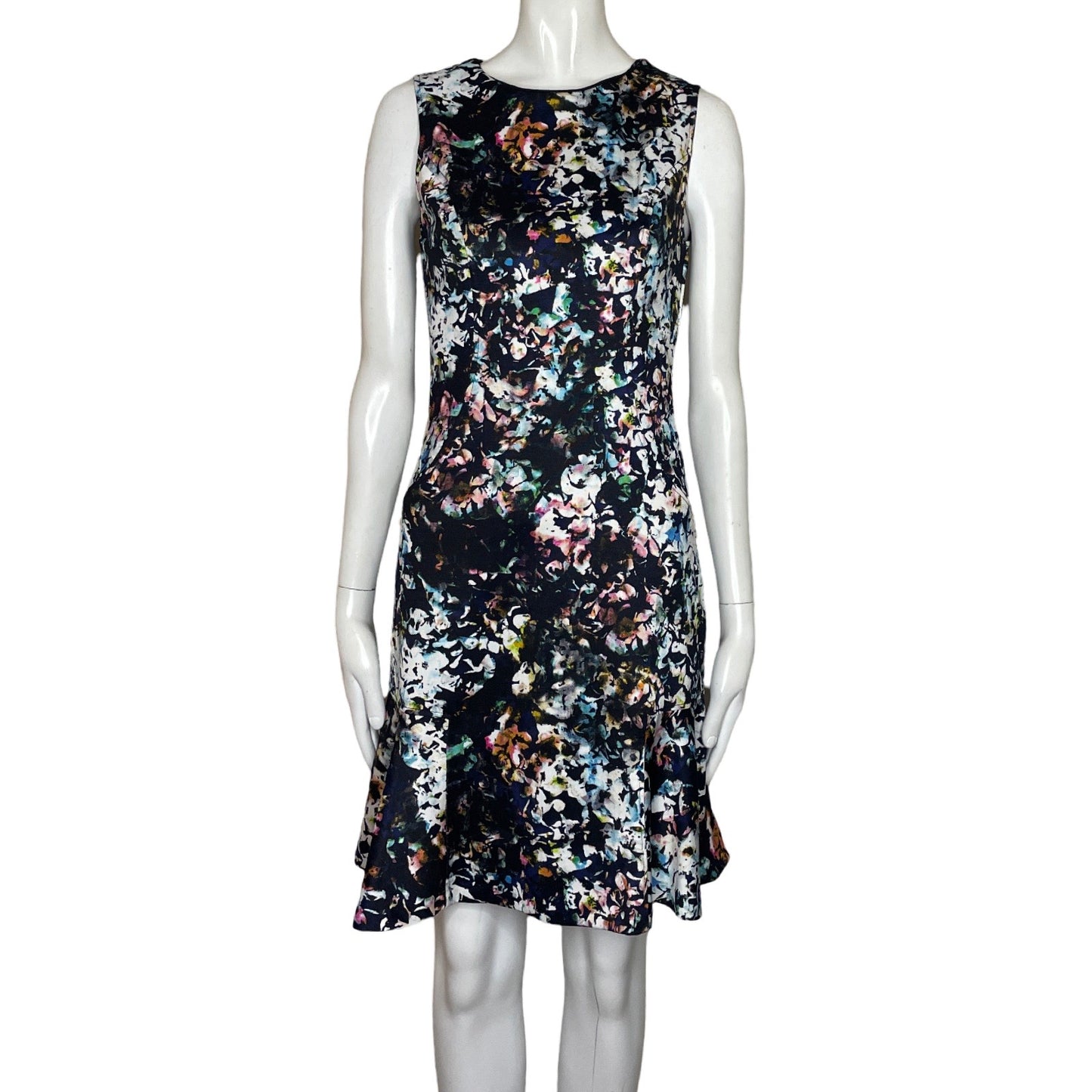 Vestido The Limited Estampado Borde Negro-Talla 0