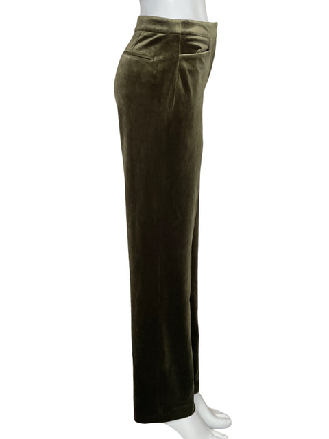 Pantalón Donna Karan Velvet Verde-Talla 0