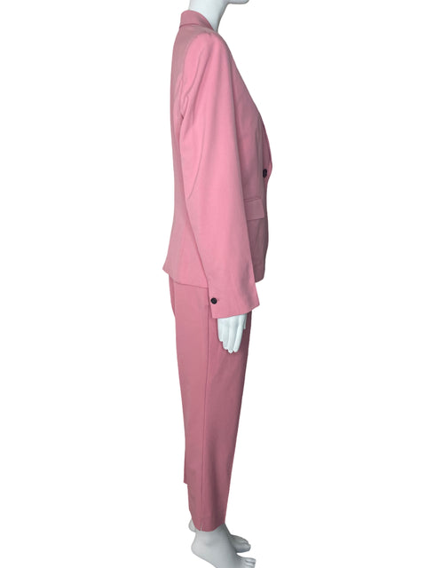 Set Zara Blazer+Pantalon Boton Rosado-Talla 6