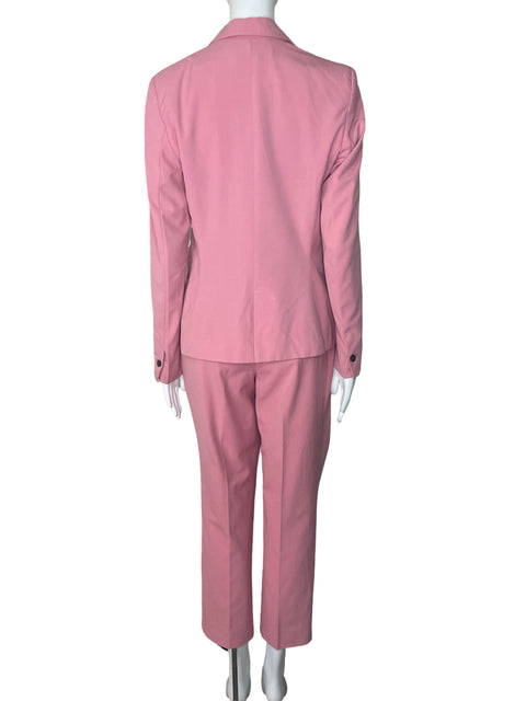 Set Zara Blazer+Pantalon Boton Rosado-Talla 6