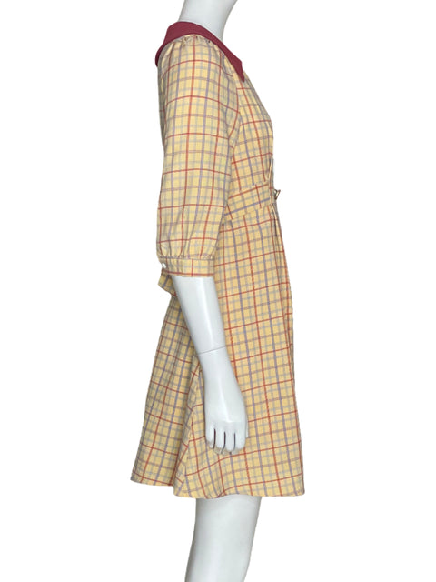 Vestido Tesoro TPS Cuadros Beige - Talla S