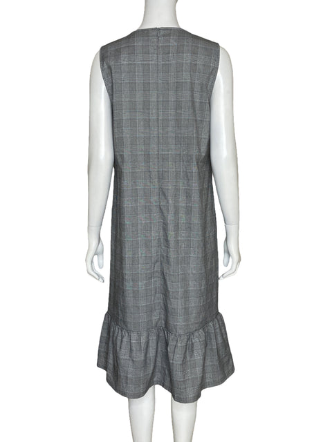 Vestido Just Female Cuadros Gris - Talla S