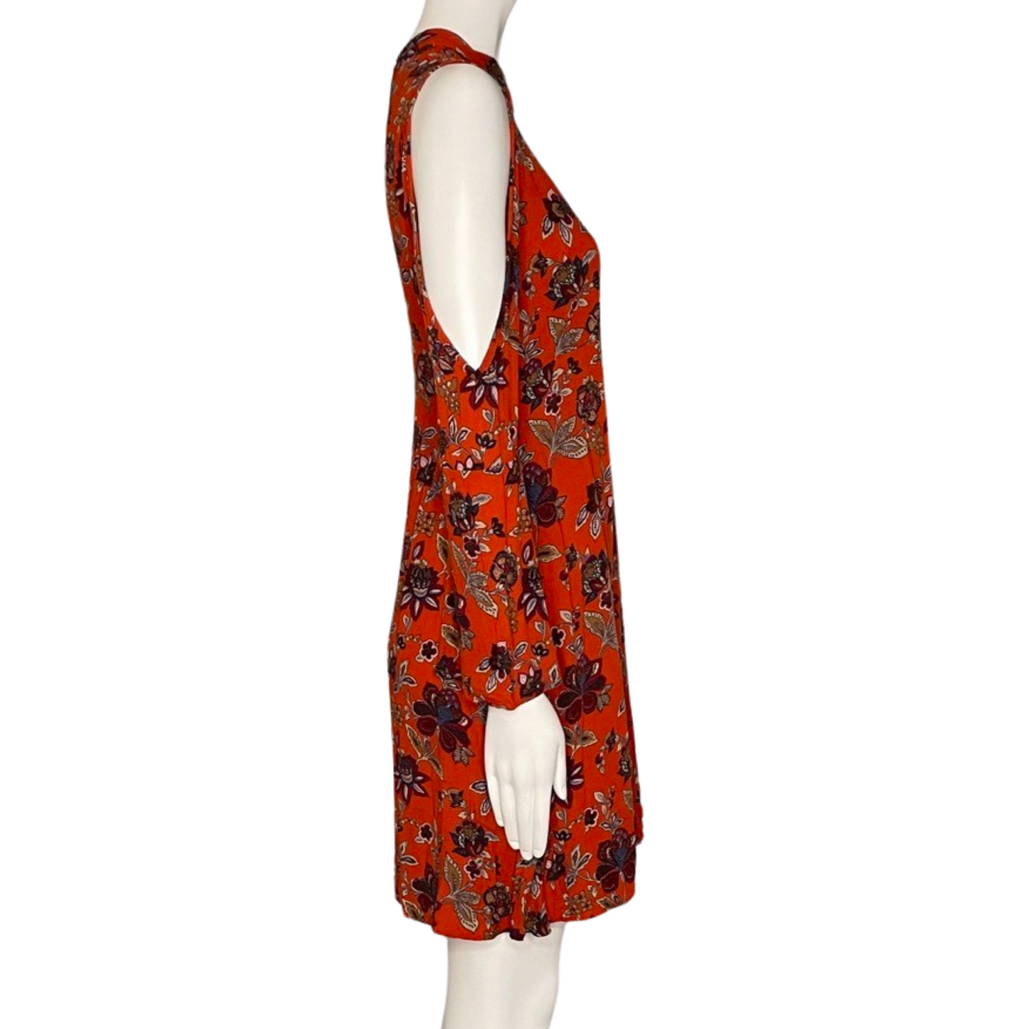 Vestido American Eagle Estampado Naranja - Talla XS