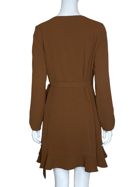 Vestido Gianni Bini Cruzado Marron - Talla M