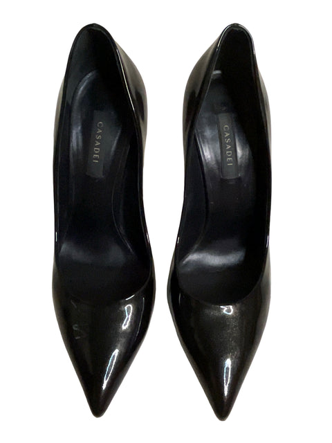 Calzado Casadei Charol Negro-Talla 7