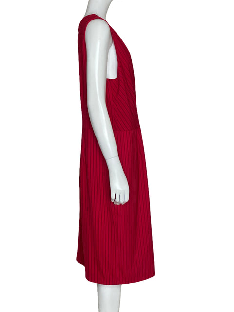 Vestido Emma & Michele Rayas Rojo - Talla 14