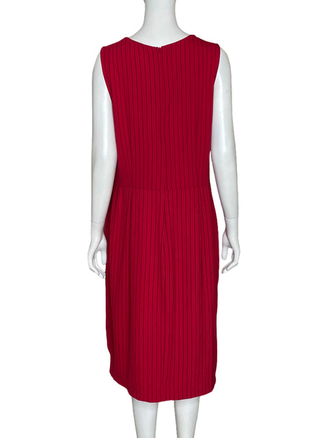 Vestido Emma & Michele Rayas Rojo - Talla 14