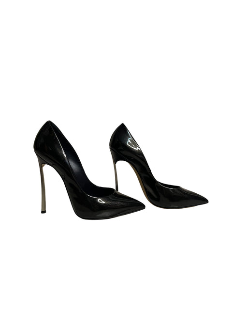 Calzado Casadei Charol Negro-Talla 7