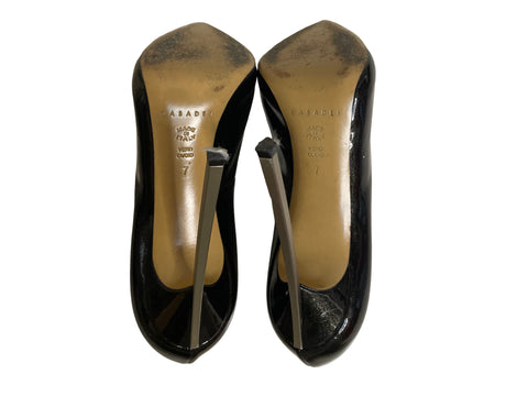 Calzado Casadei Charol Negro-Talla 7