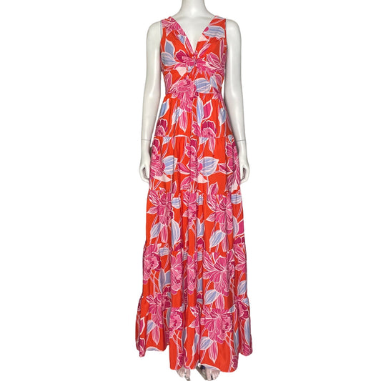 Vestido Eliza J Maxi Vuelos Rojo-Talla 0