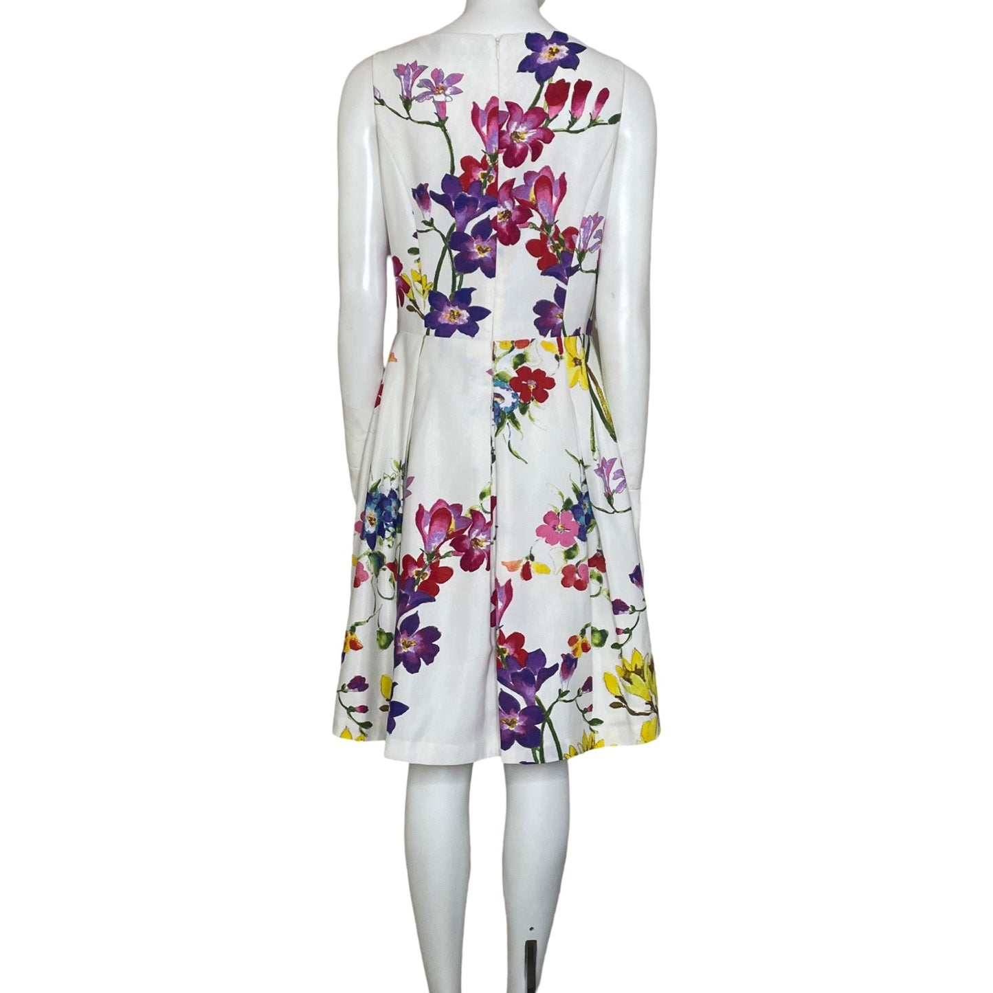 Vestido Ralph Lauren Floral Sin Mangas Blanco-
Talla 10