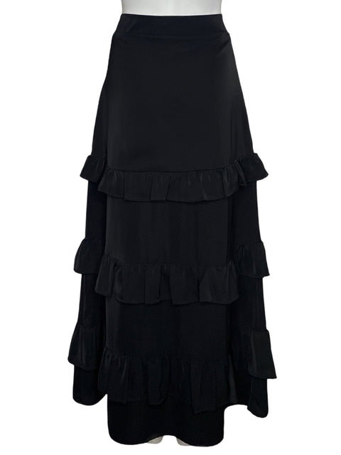 Falda Spirito Maxi Vuelos Negro-Talla 8