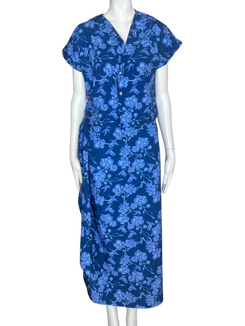 Set Seola Floral Falda Azul- Talla S