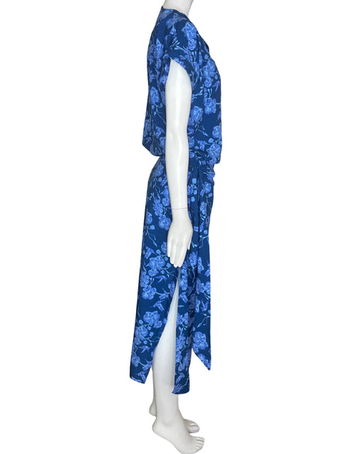 Set Seola Floral Falda Azul- Talla S