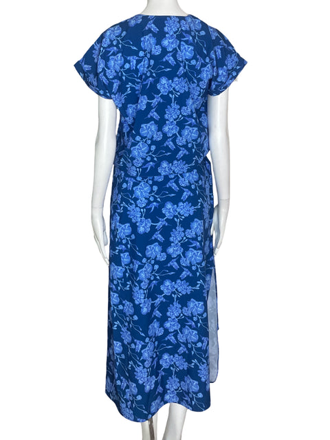 Set Seola Floral Falda Azul- Talla S