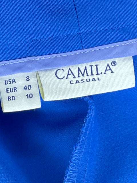 Pantalón Camila Recto Azul - Talla 8