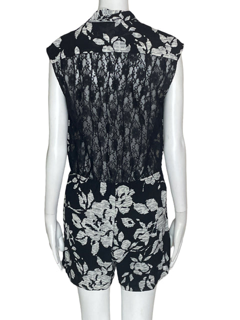Romper Lucy & Co. Floral Negro- Talla S