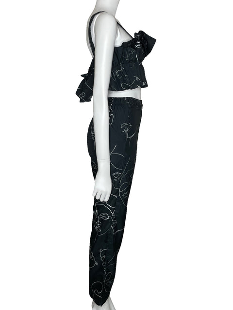 Set Tesoro TPS Vuelos Estampado Negro-Talla M