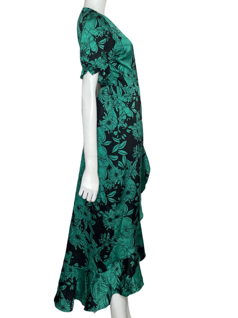 Vestido Chelsea 28 Floral Crossbody Verde-Talla M