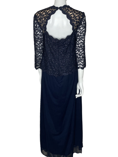 Vestido Alex Maxi Encaje Azul-Talla 18