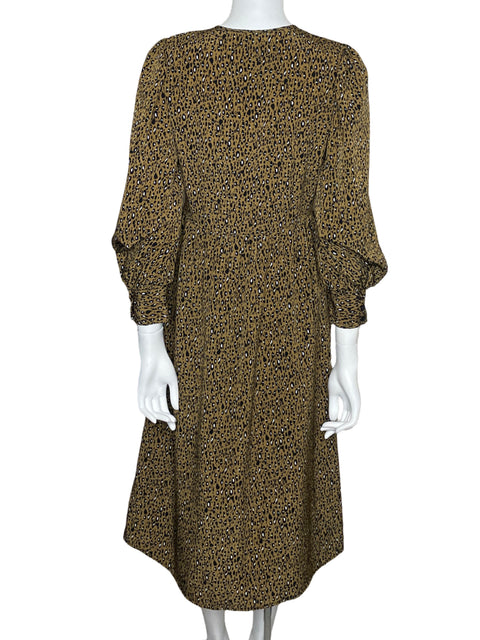 Vestido Who What Wear Midi Camisero Marrón-Talla S