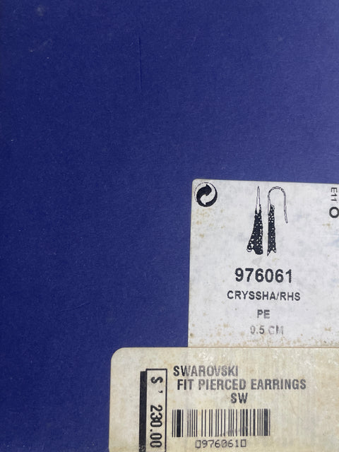 Aretes Swarovski Cryssha Colgantes Plateado - Talla U
