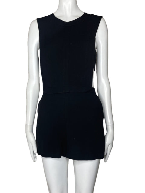 Romper BCBG Tiras Botones Negro-Talla 8