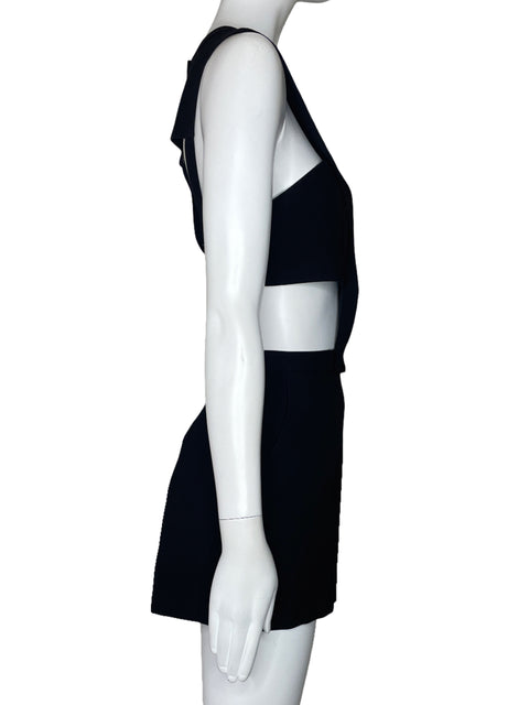 Romper BCBG Tiras Botones Negro-Talla 8