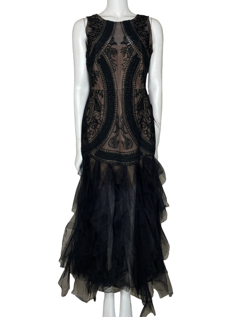 Vestido BCBG Vivica Maxi Negro-Talla 6