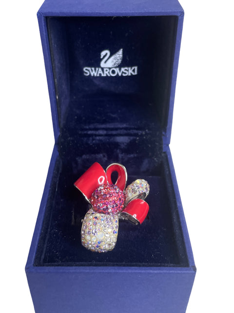 Anillo Swarovski Garnet Rojo - Talla U