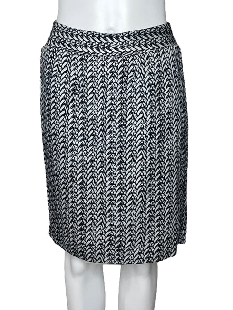 Falda Banana Republic Midi Estampado Blanco-Talla 2