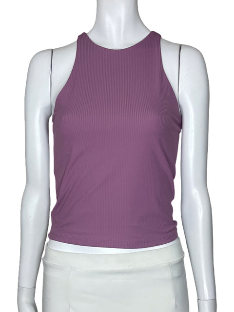 Top Carven Lineas Tiras Morado-Talla S