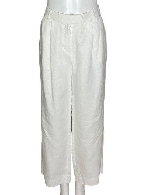 Pantalón Banana Republic Recto Blanco- Talla 8
