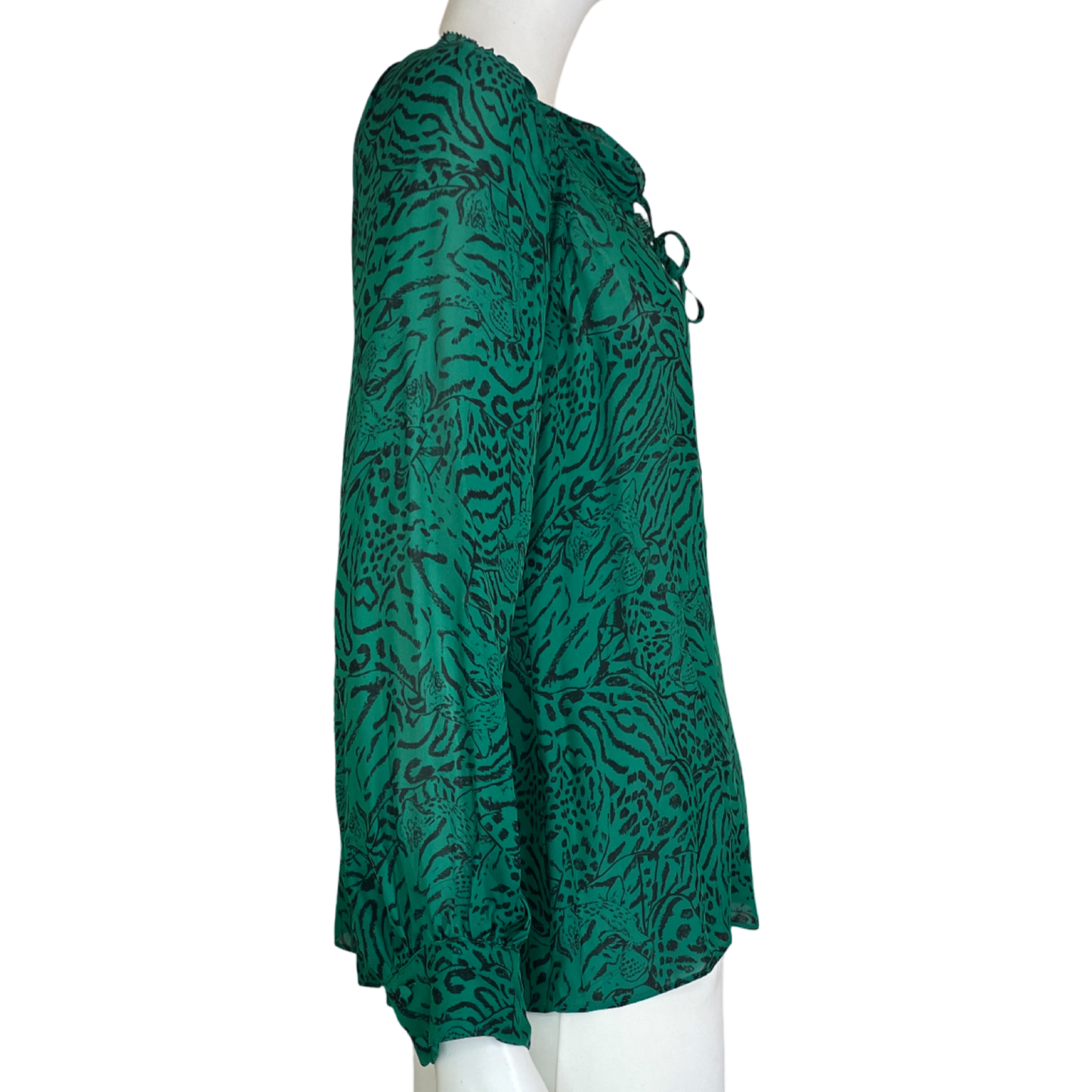 Blusa PARKER Animal Print Verde-Talla S