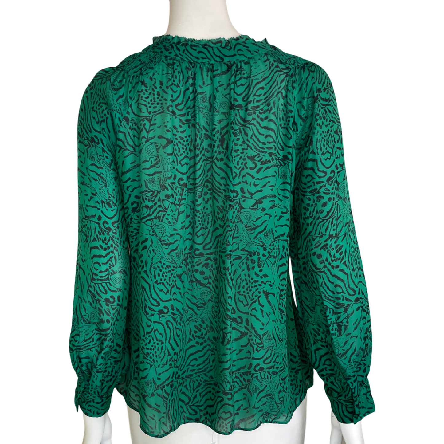 Blusa PARKER Animal Print Verde-Talla S